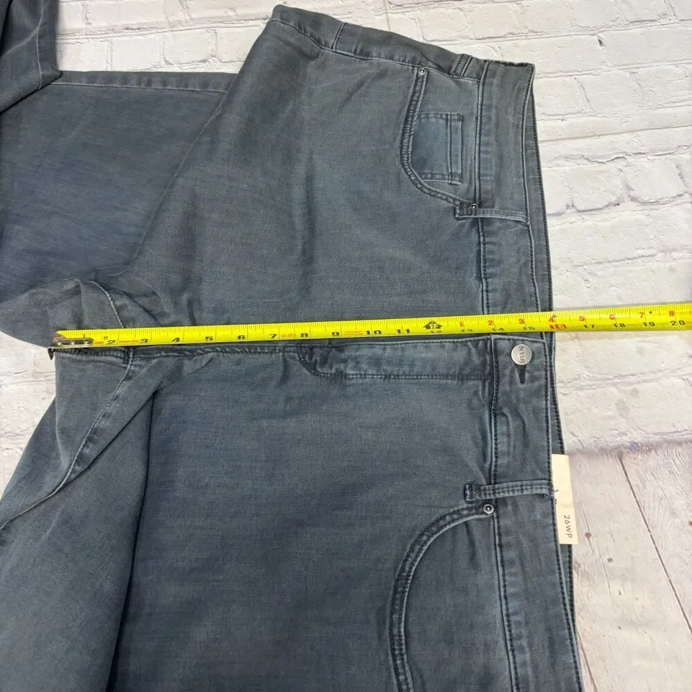 NWT NYDJ Marilyn Straight Jeans Size 26WP 26W Petite Lift Tuck Denim D105 -19